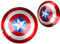 America Avenger Shield Requisite Damaged Veteran Version Vollmetall 56 cm rot rund Schild