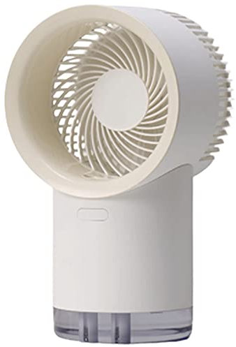 SYXL Ventilador de Escritorio portátil, Ventilador de Niebla de Hielo Personal Recargable con luz Nocturna, Niebla de Agua Fan, para Viajes, Oficina, Camping, Dormitorio