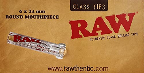RAW Glass Tips Round, Glas Tips mit rundem Mundstück 3 Tips