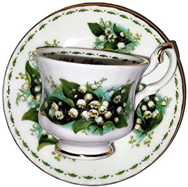 AngiesStrickZauber Royal Albert/Mai - May / 1 tasse et 1 soucoupe / miniature / original/ Bone China/Rofu/Action / Kik