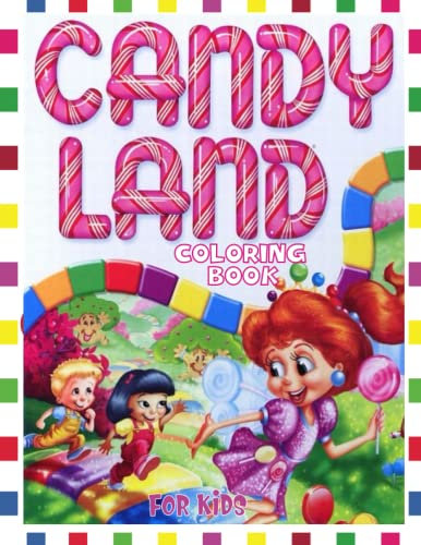 Candyland Coloring Book Kids: Candy Land and Sweets Gingerbread House , Santa Claus and more enjoy coloring for Christmas Holiday Coloring Book