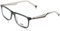 Fila Quadratisch Cellulose acetate Brillen in Shiny Grey/Green für Herren, Brille mit Sehstärke, optional mit Sonnenbrillen tönung oder Blaulichtfilter (Modell VFI455)