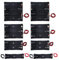 zalati Battery Holder 8pcs 1/2/3/4 Slots 3.7-14.8V Case with Connect Lead for 18650 Battery
