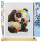 Figured'Art Peinture par Numéro Adulte avec Cadre Panda et Lunettes - Activité Manuelle Kit de Loisir Créatif DIY Numéro d'Art Complet Animaux - 40x50cm avec châssis en bois à monter