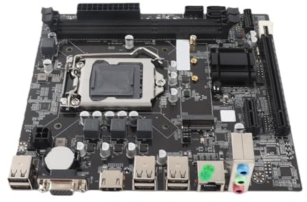 Micro ATX Motherboard, LGA 1155 CPU Slot, Dual Channel DDR3, M.2 NVMe NGFF, HD VGA Output, 3 Phase Power