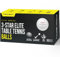 PRO SPIN Tischtennisbälle Elite-Serie – Weiße Premium Tischtennisbälle 3 Sterne| Leistungsstarke 40+ ABS-Bälle auf Turnierniveau | Perfekte Rundung, Perfekter Spin | Präzise Sprungkraft | Langlebig
