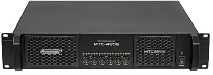 OMNITRONIC MTC-4806 6-Kanal Endstufe | Class D Mehrkanal-PA-Verstärker mit Schaltnetzteil, 6 x 800 W RMS (4 Ohm), 6 x 400 W RMS (8 Ohm)