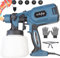 OnlyBP® Pistola de Pintura de Alta Potencia 700W - Gran Capacidad de 1400ml - 3 Boquillas y Patrones Diferentes para pulverizar - Incluye Accesorios de Limpieza, Guantes y Gafas de protección