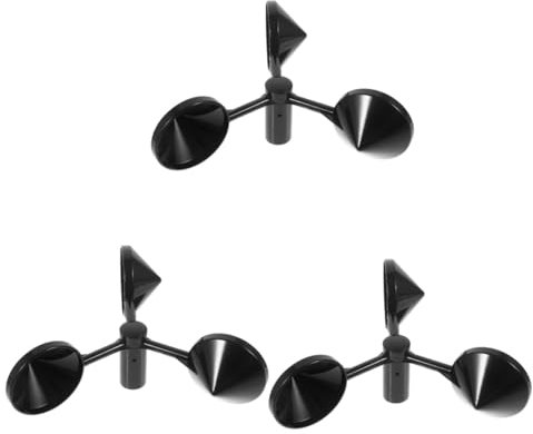 Yardwe Windsensor 3St Anemometer-Windbecher wetterstation weather stations Windmessung 3-Cup Messbecher für Windgeschwindigkeiten ersetzen Sensor Luftmassenmesser Windmesser Hülse