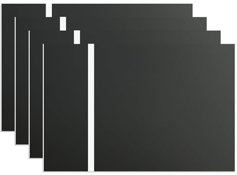 ATOMSTACK 4 Stück Lasergravierten 20 x 30 cm Personalisierte Schilder für Home Office Business Schwarzes Schild Weiß geschnitzt