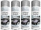 PEBBLE HUG All Purpose Spray Paint, Grey Primer Aerosol Paint, Ideal and Perfect Finish for Cars, Bikes, Vans, Metal and Wood, Quick Drying, 250ml (4 Pcs)