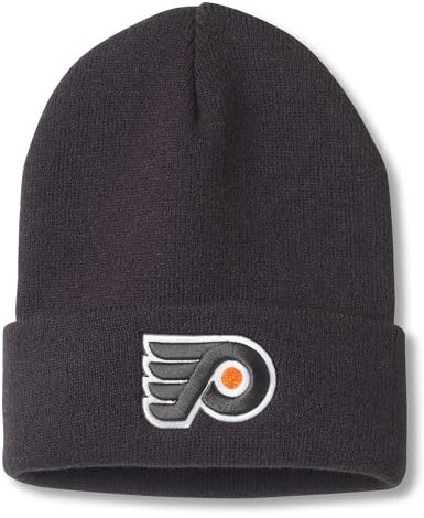 AMERICAN NEEDLE NHL National Hockey League Team Terrain Knit Beanie Cap, Schwarz (New York Rangers), Einheitsgr��e