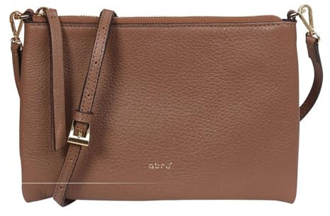Abro Leather Dalia All Day Crossbody Bag Camel