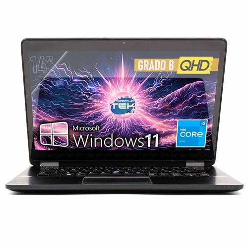 SIMPLETEK - Notebook 14 FHD Core i5 64GB RAM 4TB SSD M.2 Windows 11 Pro Italian Layout Integrated Webcam, WiFi, BT, HDMI, miniDP (Refurbished)