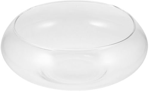 Milisten Small Glass Decorative Potted Planter for Hydroponic Plants Clear Bowl Vase for Use Vintage Design for Decor