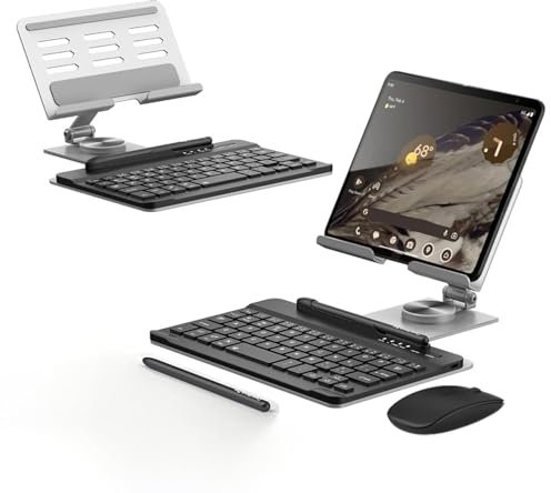 Hülle Custodia per Pixel 9 Pro Fold Tastiera + Supporto Telefono + Mouse + Penna,Supporto per Tablet PC Keyboard Kit per Google Pixel 9 Pro Fold(1)