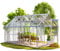 GARDEBRUK® Serre de Jardin Aluminium 7,2m² Fondation 380x190cm 4 lucarnes Serre à tomates Plantes légumes Fleurs hivernage châssis semis 11,8m³