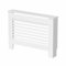 RADIANT LIVING® Horizontal Slats Pattern Radiator Cover Modern White Painted MDF Living Room Cabinet for Radiators, Medium (H: 81.5 / W: 112 / D: 19cm)