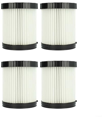 Vilgftyiet Filtre plissé de rechange pour aspirateur Bosch GAS 18V-10L, 0 601 9C6 302, 3 601 JC6 300, 0 601 9C6 300, compatible avec 1 600 A01 1RT, 2 608 000 663, filtration longue durée (4)