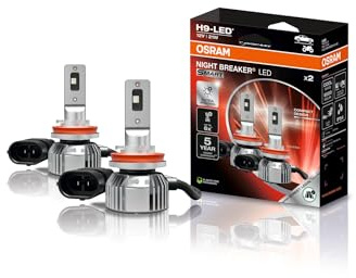 Osram NIGHT BREAKER LED SMART H9; 6000K, LED-Fern- und Abblendlicht mit Straßenzulassung; 12V; 2 Lampen