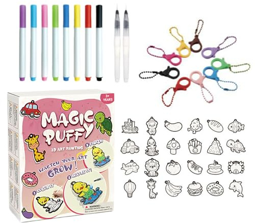 Boîte de peinture - 12 couleurs 3D Kit de peinture pour art et peinture | Kit de peinture de structure avec | pour, Nouvel An, préscolaire, maternelle, anniversaire et Noël