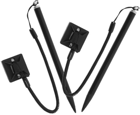 VILLCASE 2 Stück Resistiver Metall Touchpen mit Lanyard und Halterung Hochsensibler Stylus für Tablet und Smartphone Präziser Eingabestift für Resistive Bildschirme