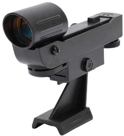 VELATEMOR Red Dot FinderScope, Alcance del Buscador de Puntos LED, Puntero de Estrella Compatible para 80 90 130eq Telescopio Astronómico, Ajuste de Brillo, Alineación Rápida