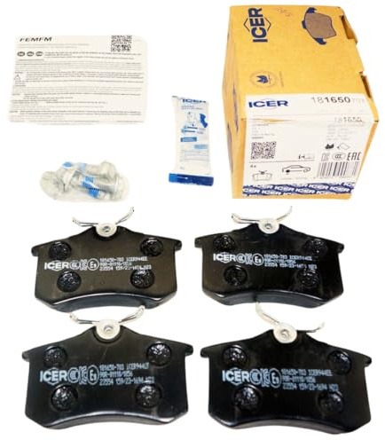 ICER Brakes Compatible with Select Audi Vehicles: Rear Disc Brake Pads Set 181650-703 OE# 8E0-698-451-L