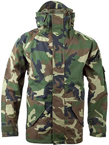 Mil-Tec Homme 3-couche Lamines Us Woodland Veste, Noir, 905 EU