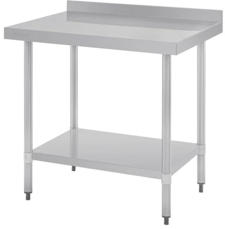 Vogue gj506 Edelstahl Tisch mit Aufkantung