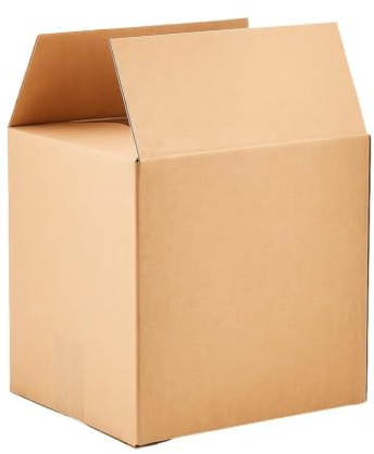 Versandkarton Karton 200 x 150 x 90 mm (Außenmaß 205 x 155 x 95 mm) Faltkarton Verpackungen Bücherkartons 1-wellig rechtekig mit Deckel Braun (200 Stück)