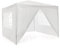 Pavillon 3x3 m in weiß PE Plane 4 Seitenteile Partyzelt Gartenzelt Sonnenschutz