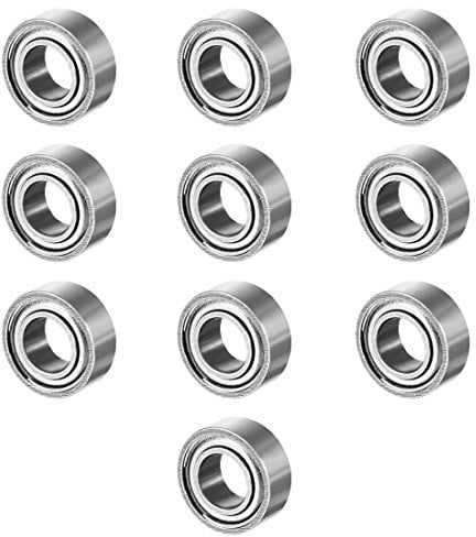 sourcing map 10 Stück MR84ZZ 4mmx8mmx3mm Miniatur Tief Rillenkugellager | Kugellager Rollenlager, Mini Kugellager, Bearings, Doppelt Geschirmt, Skateboard Kugellager