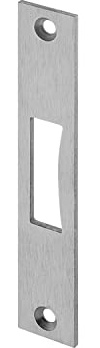 Schließblech flach f. Rohrrahmen-Riegelschloss, 136 x 24 x 3 mm, Edelstahl