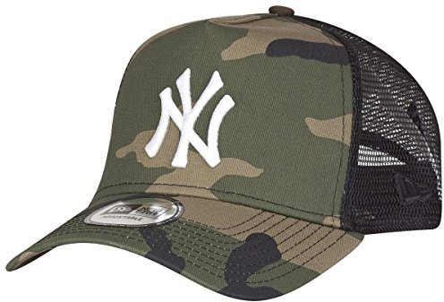 New Era Adjustable Trucker Cap - New York Yankees Wood camo