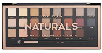 Profusion Cosmetics - Palette Ombretti Professionale Artistry Pro Ombretto Tavolozza, Naturale