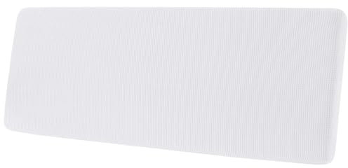 Sofa Sitzkissenbezug, Sofa Sitzkissenbezug Stretch, Elastischer Kissenbezüge, Husse Überzug Bezug Für Sofa Sitzkissen, rutschfest Stoff Tartan (Weiß,Rückenkissen)