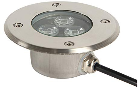 Spot Encastrable LED Exterieur Terrasse Très Mince 3W Spot LED Encastrable Exterieur IP68 Étanche Corps en Acier Inoxydable Utilisé pour Trottoir Extérieur, Terrasse, Jardin, Parc