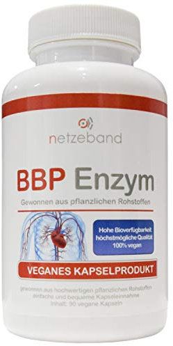 Netzeband Bromelain Betain Papain Kapseln Hochdosiert - 90 Stück - Enzym Kapseln - Vegan