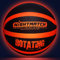 NIGHTMATCH LED Leuchtbasketball - Offizielle Größe 7 - Komplettset - 2 Sensor aktivierte LED's für Spaß im Dunkeln - Ideal für Klein & Groß - Leuchtender Basketball, Ball Leuchtend, Leucht, LED