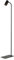Kleine Stehlampe Schwarz Gold, Spot, schwenkbar, Kabelschalter, stilvoll, GU10, klein, 126 cm, schmal, Leseleuchte, Wohnzimmer, Schlafzimmer, Stehleuchte