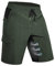 Hiauspor Wanderhose Herren Kurz MTB Hose Leichte Schnelltrocknend Cargo Bermuda Chino mit 5 Taschen Männer Wandershorts Outdoor Trekking Shorts Sommer Stretch Mountainbike,Arbeit,Sport(S, Grün)