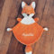 Doudou personnalisé Renard Orange Blanc 30 cm