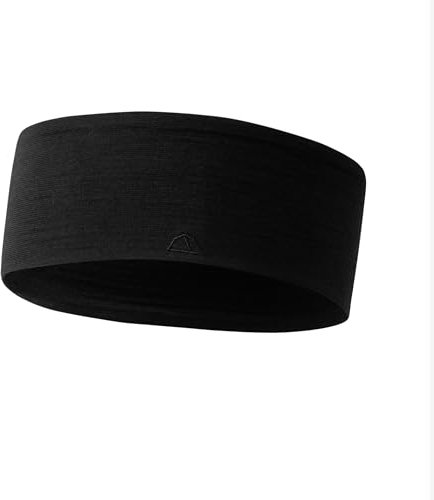 TOM FYFE Premium Merino Stirnband Unisex Schwarz/One Size | Made in Europe