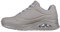 Skechers Damen UNO Stand on Air Sneaker, Gray Durabuck/Mesh, 39.5 EU