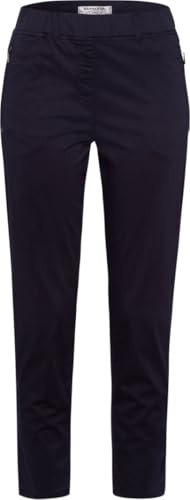 Raphaela by Brax Damen Lavina Zip 6/8 Super Light Cotton Hose, Navy, 34W / 32L EU