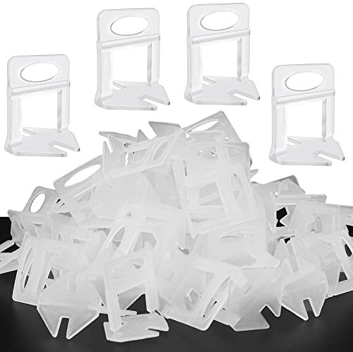 SDLDEER Tile Leveling System 3mm, 500 Pcs Tile Spacers New Upgrade Tiles Leveler Spacers Clips for Floor and Tile Wall Installation