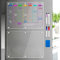 D-FantiX 2 Stück Acryl Kalender für kühlschrank, magnetisch Wochenplaner und Monatsplaner trocken abwischbare Tafel, wiederverwendbarer Magnetkalender und Blankotafel, To Do Liste und Memoboard