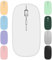 aichiw Mouse Bluetooth senza fili, Mouse ricaricabile, 2.4GHz con ricevitore USB, Bluetooth, tracciamento ottico fino a 1600 DPI, ambidestro, compatibile con PC, Mac, Laptop (bianco)