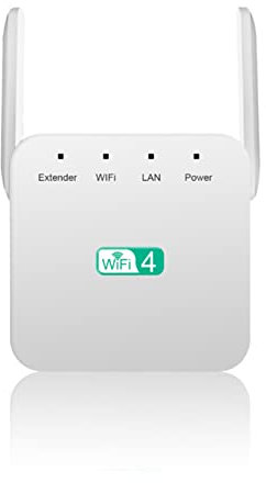 NAERSI WiFi Extender Booster WiFi Extender 300Mbps 2.4GHz WiFi Booster Range Extender with Ethernet Port ,Up to 1800 Sq.ft, Plug and Play with Repeater/AP/Router Mode